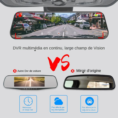 Dashcam Rearview Mirror With 10 Inch Touch Screen