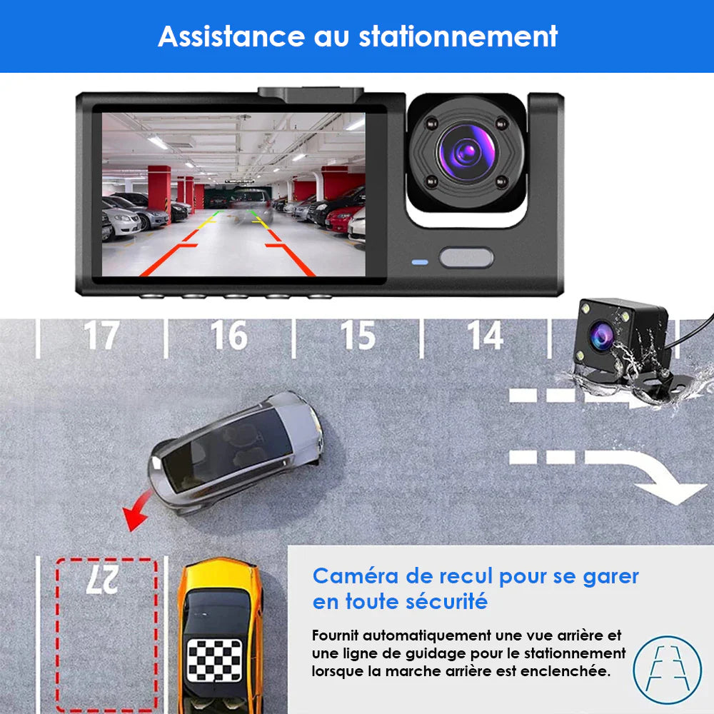 HD 1080P Front Rear Dash Cam